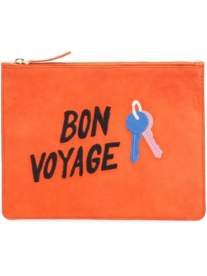 Lizzie Fortunato Jewels 'bon Voyage' Clutch, Women's, Yellow/orange