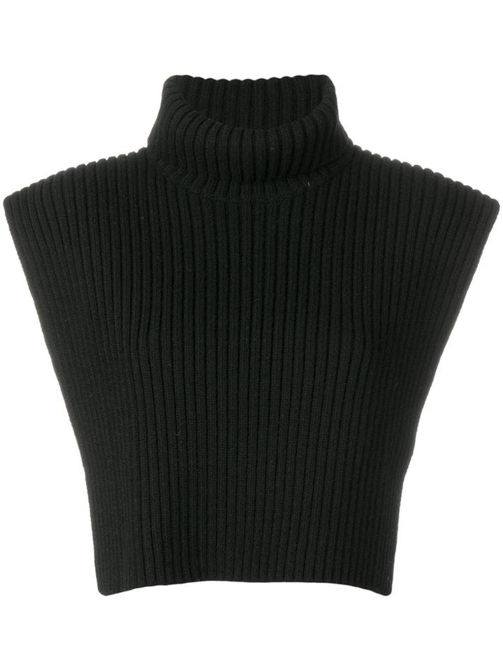 Ports 1961 Turtleneck Knit Vest - Black