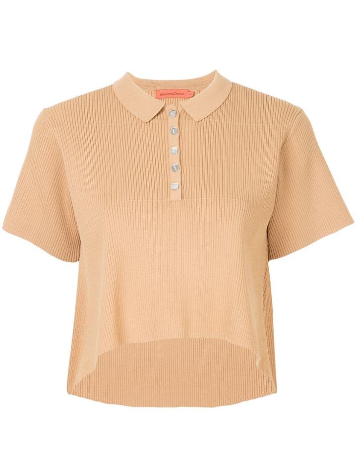 Manning Cartell Setting The Tone Cropped Polo - Brown