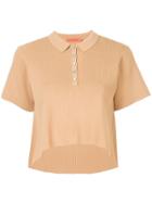 Manning Cartell Setting The Tone Cropped Polo - Brown