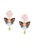 Dolce & Gabbana Butterfly Clip-on Earrings - Multicolour
