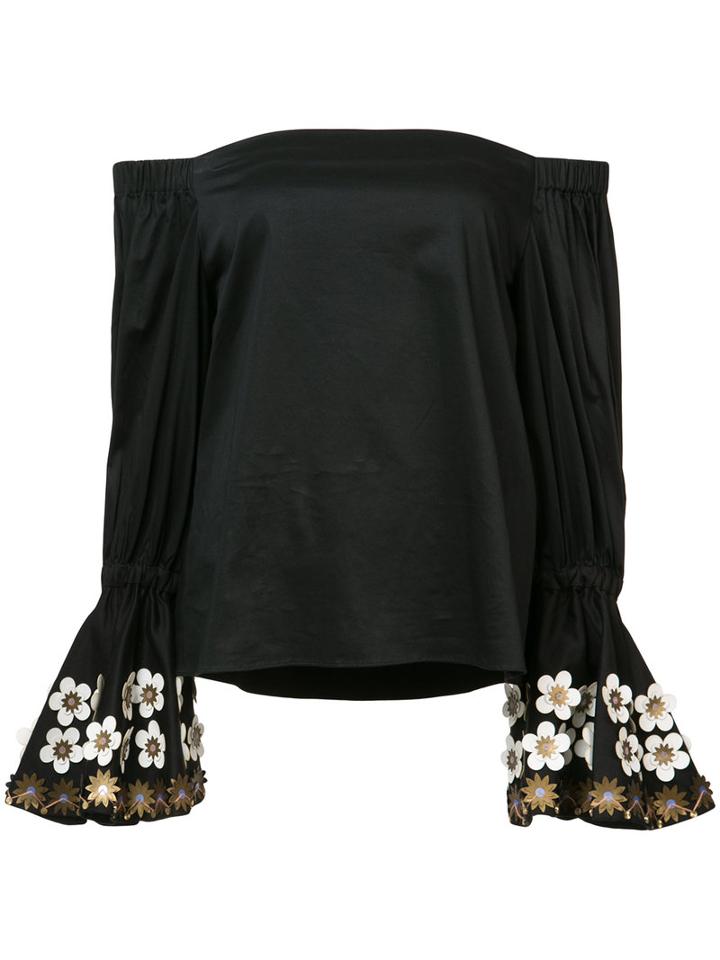 Alexis - Off Shoulder Blouse - Women - Cotton/spandex/elastane - Xs, Women's, Black, Cotton/spandex/elastane