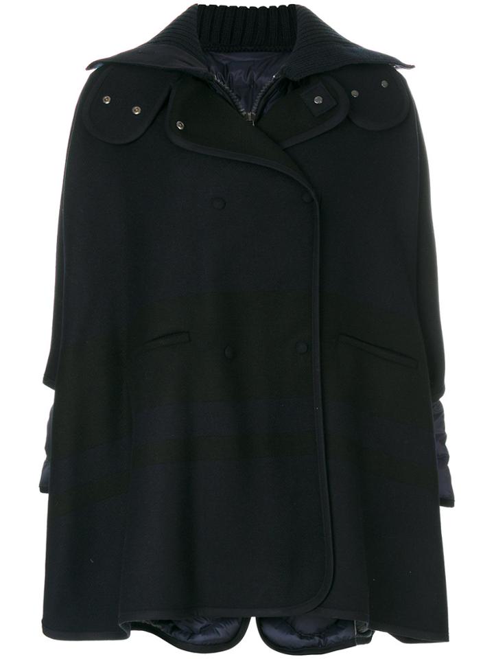 Moncler Padded Swing Coat - Blue
