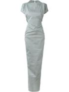 Rick Owens Drkshdw Boat Neck Long Dress