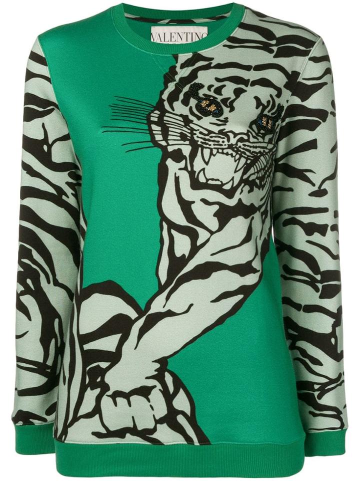 Valentino Tiger Sweatshirt - Green