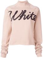 Off-white 'white' Print Sweatshirt, Women's, Size: Small, Pink/purple, Cotton