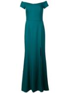 Amsale Off-shoulder Gown - Green