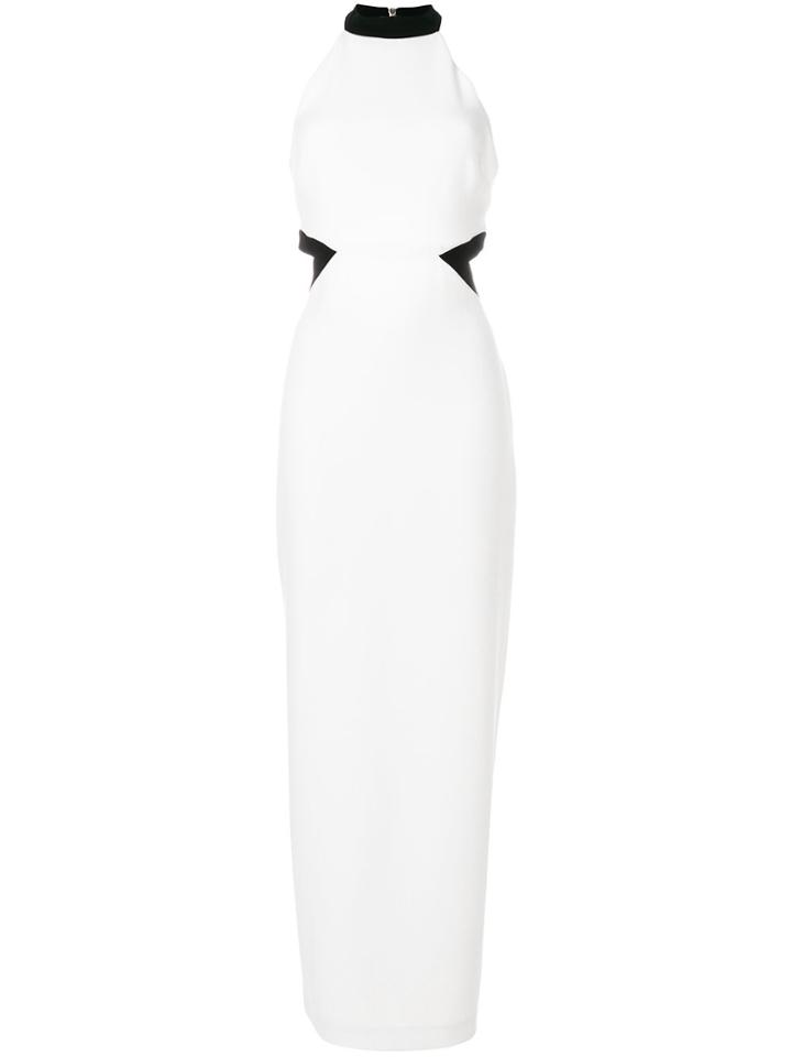 Rachel Zoe Contrast-trim Maxi Dress - White