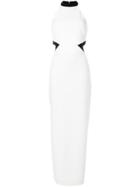 Rachel Zoe Contrast-trim Maxi Dress - White