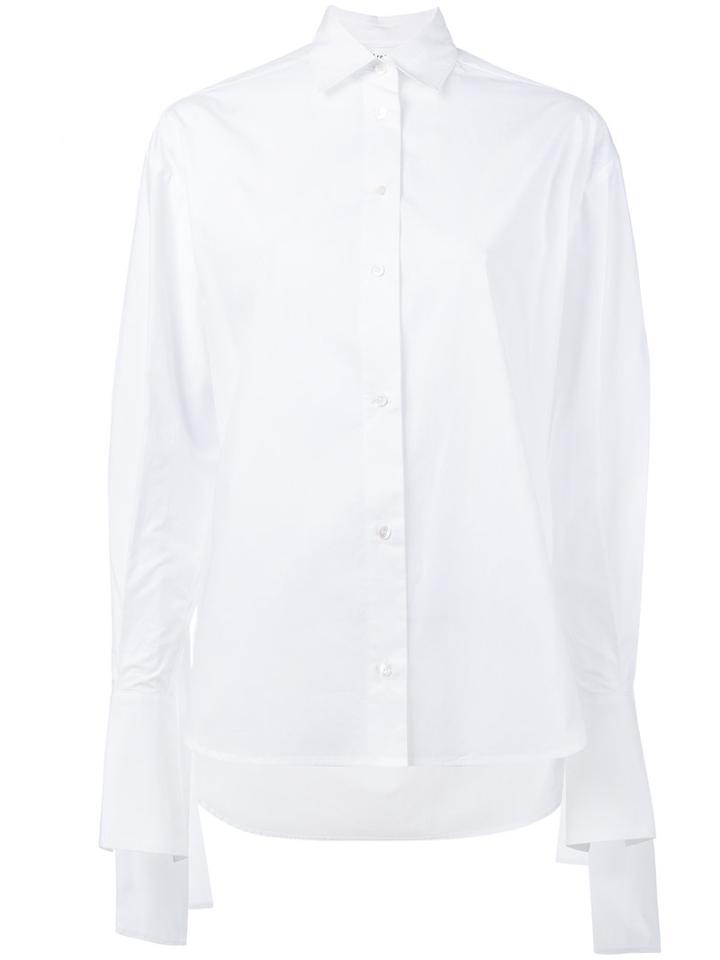 Robert Rodriguez - Knotted Straps Detail Shirt - Women - Cotton - 0, Women's, White, Cotton