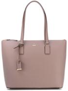 Kate Spade - Logo Plaque Tote Bag - Women - Leather - One Size, Pink/purple, Leather