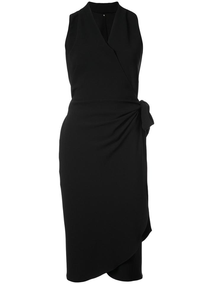 Peter Cohen Wrapped Pencil Dress - Black