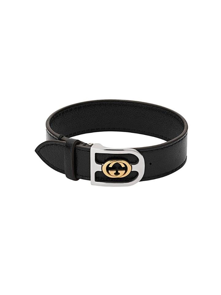 Gucci 18kt Yellow Gold Choker Necklace - Black