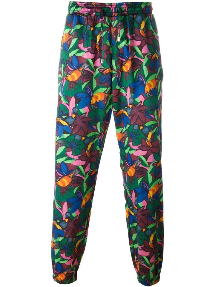 Etro Floral Print Trousers, Men's, Size: S, Cotton