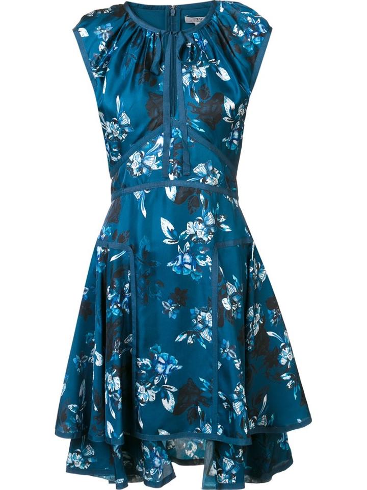 Zac Zac Posen 'henrietta' Dress, Women's, Size: 10, Blue, Silk
