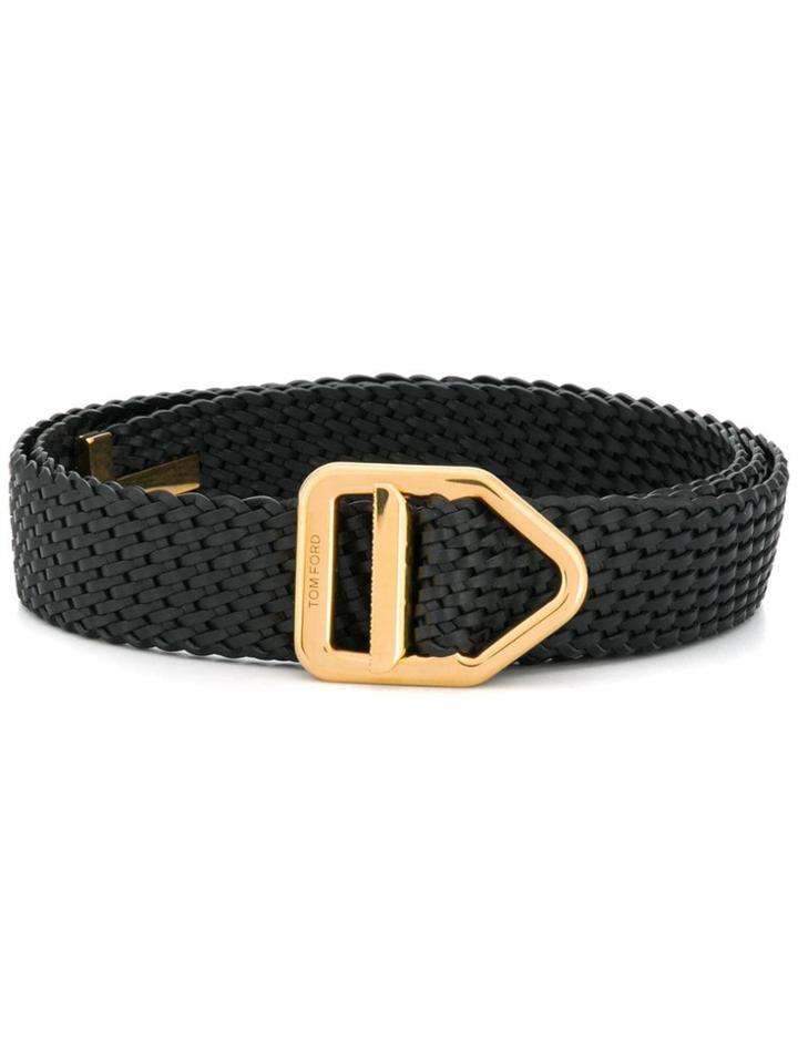 Tom Ford Intrecciato Belt - Black