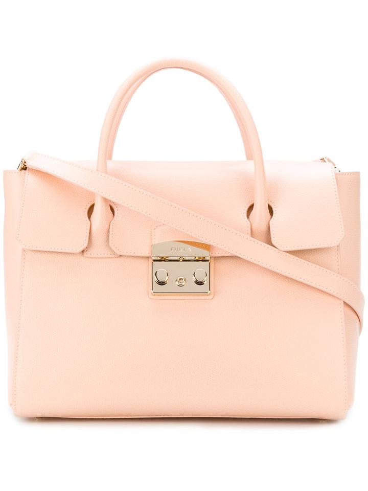 Furla - Tote Bag - Women - Calf Leather - One Size, Pink/purple, Calf Leather