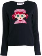 Comme Des Garçons Girl Cartoon Print Sweater - Blue