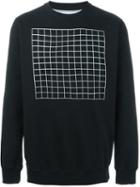 Han Kj0benhavn Grit Print Sweatshirt, Men's, Size: Large, Black, Cotton/polyester