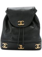 Chanel Pre-owned Cc Chain Backpack - Black
