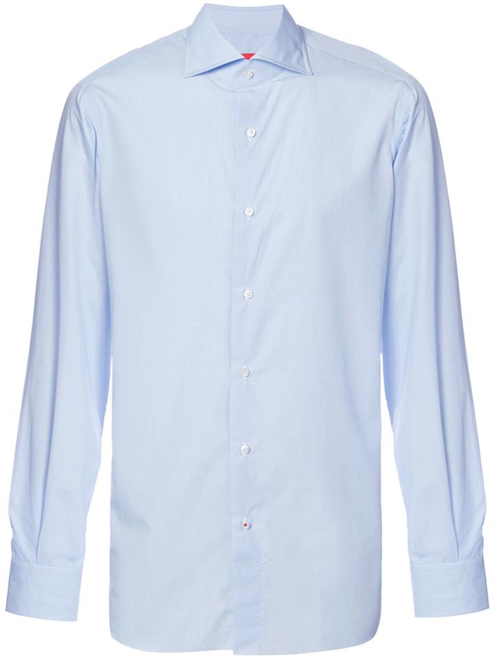 Isaia Classic Long Sleeve Shirt - Blue