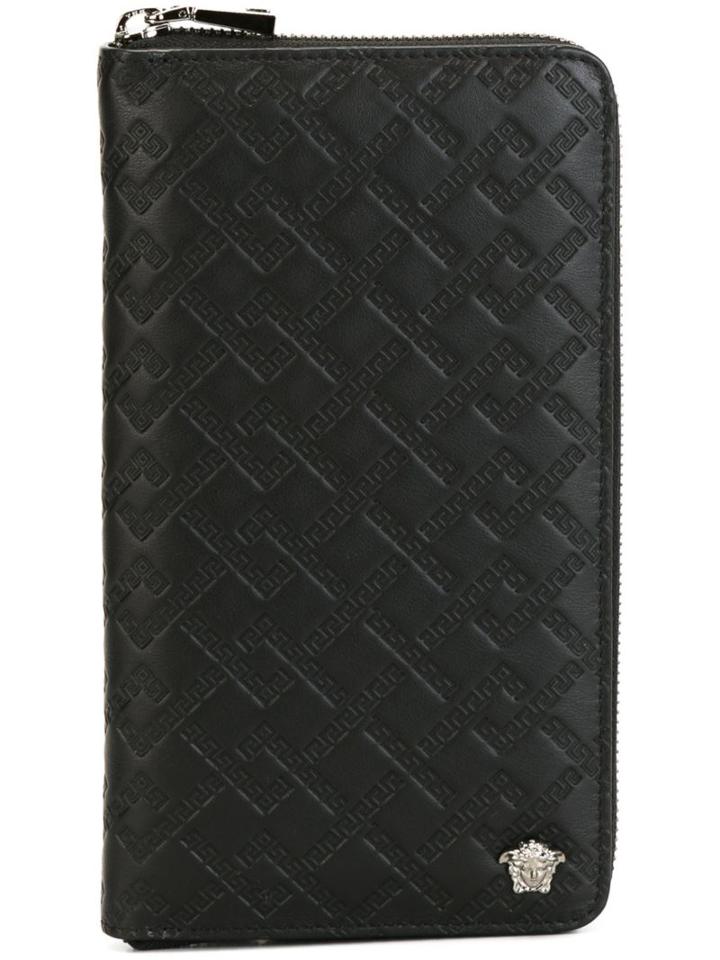 Versace Embossed 'greca' Wallet