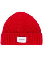 Dondup Logo Patch Beanie - Red