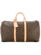 Louis Vuitton Vintage Keepall 50 Luggage Bag - Brown