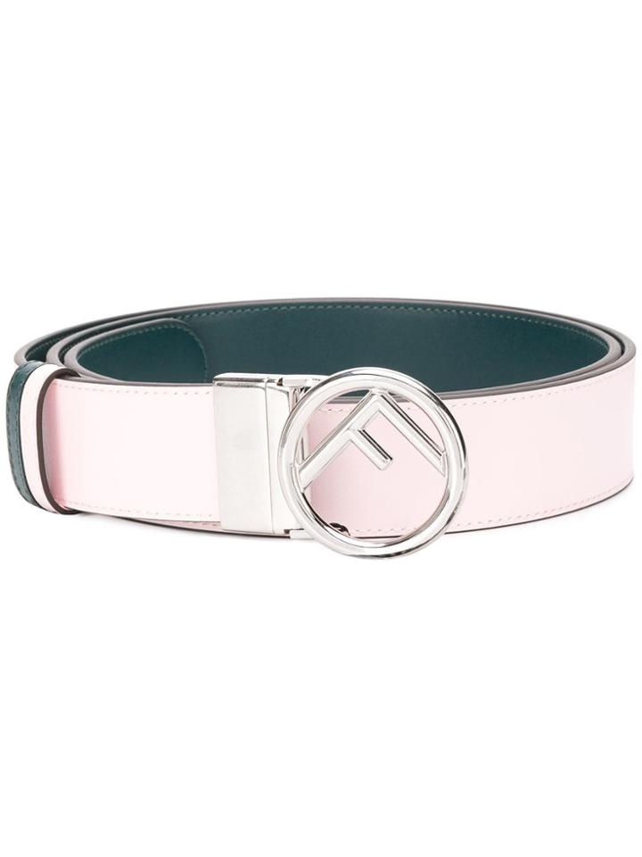 Fendi Logo Buckle Belt - Pink