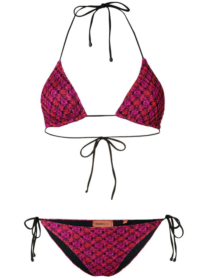 Missoni Tricot Bikini Set - Pink & Purple
