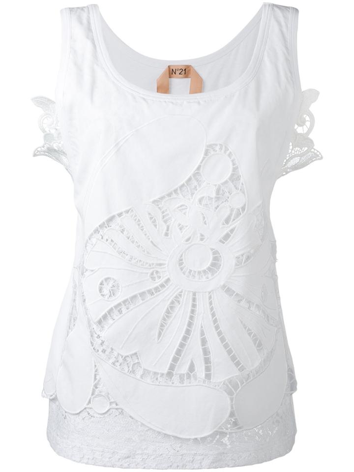 No21 Open Embroidery Tank Top - Unavailable