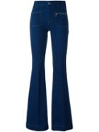 Stella Mccartney 'classic 70s' Flared Jeans, Women's, Size: 25, Blue, Cotton/polyester/spandex/elastane