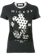 Night Market Nobow Mickey Mouse Print T-shirt - Black