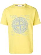Stone Island Logo Printed T-shirt - Yellow
