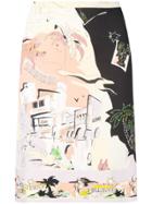 Emilio Pucci Hollywood Prints Pencil Skirt - Nude & Neutrals