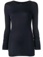 Thom Krom Long-sleeve Fitted Top - Blue