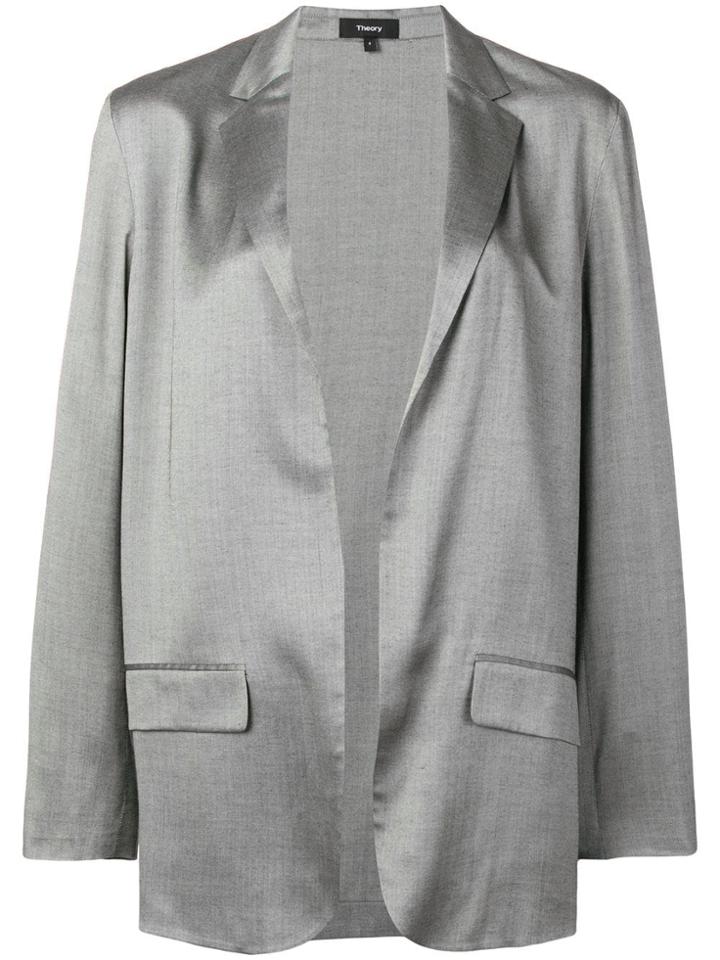 Theory Classic Open-front Blazer - Grey