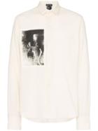 Ann Demeulemeester Printed Patch Shirt - Neutrals