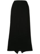 Chanel Pre-owned Long Knitted Skirt - Black