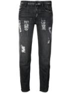 Etienne Marcel Paint Detail Jeans, Women's, Size: 25, Black, Cotton/spandex/elastane
