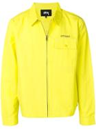 Stussy Contrast Stitch Zipped Jacket - Yellow