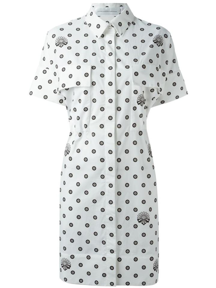 Victoria Victoria Beckham Printed Drop Safari Dress