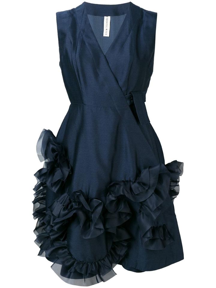Roberts Wood Draped Mid-length Dress - Blue