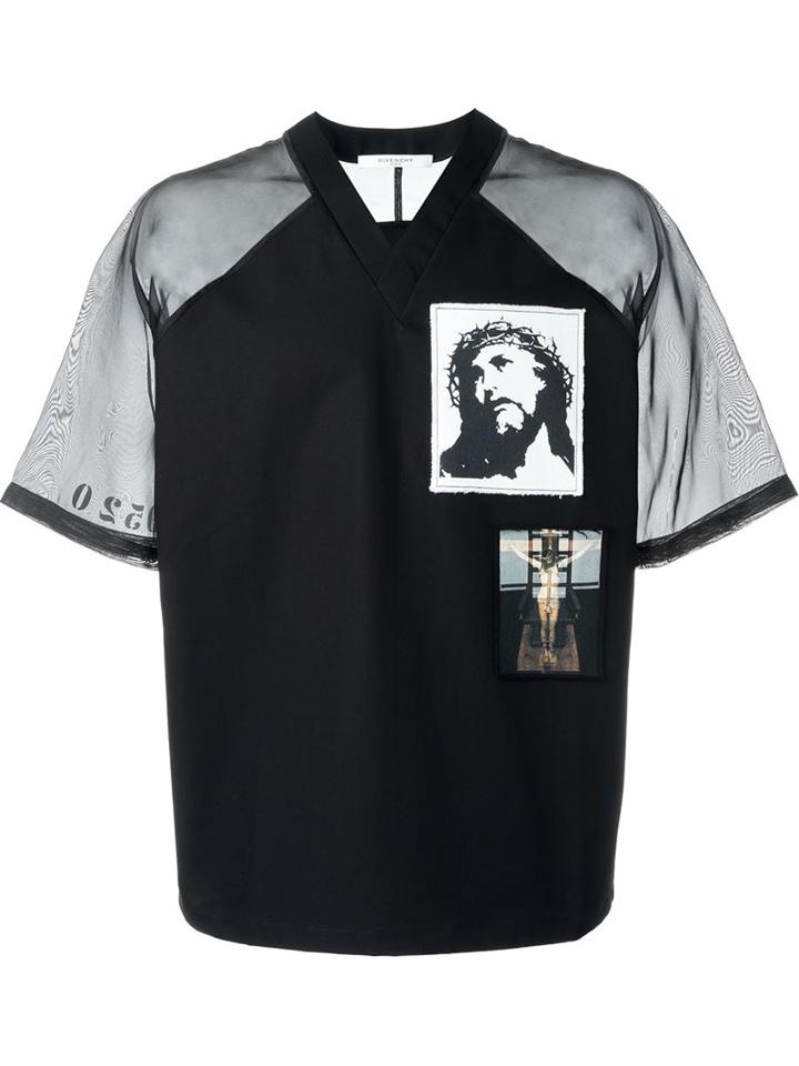 Givenchy Sheer Sleeve T-shirt