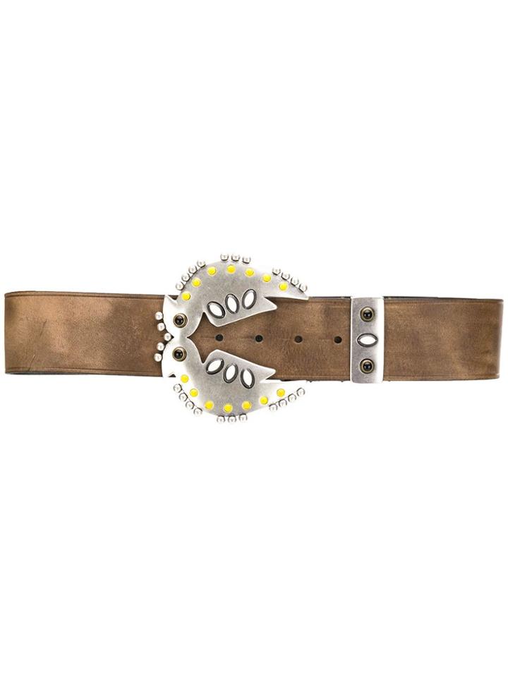 Isabel Marant Abigail Bird Buckle Belt - Green