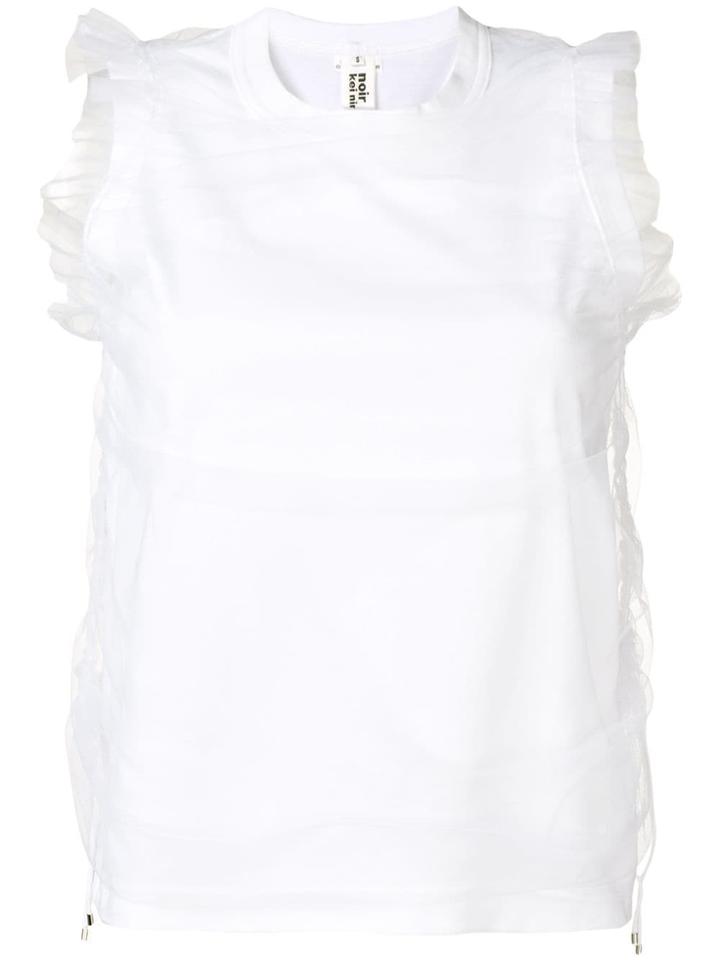 Comme Des Garçons Noir Kei Ninomiya Layered Tulle Blouse - White