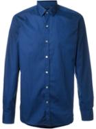 Lanvin Slim Fit Shirt, Men's, Size: 42, Blue, Cotton