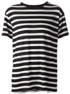 R13 Horizontal Stripe T-shirt - Black