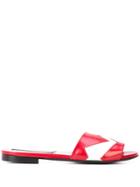 Alberto Fermani Slip-on Low-heel Sandals - Red