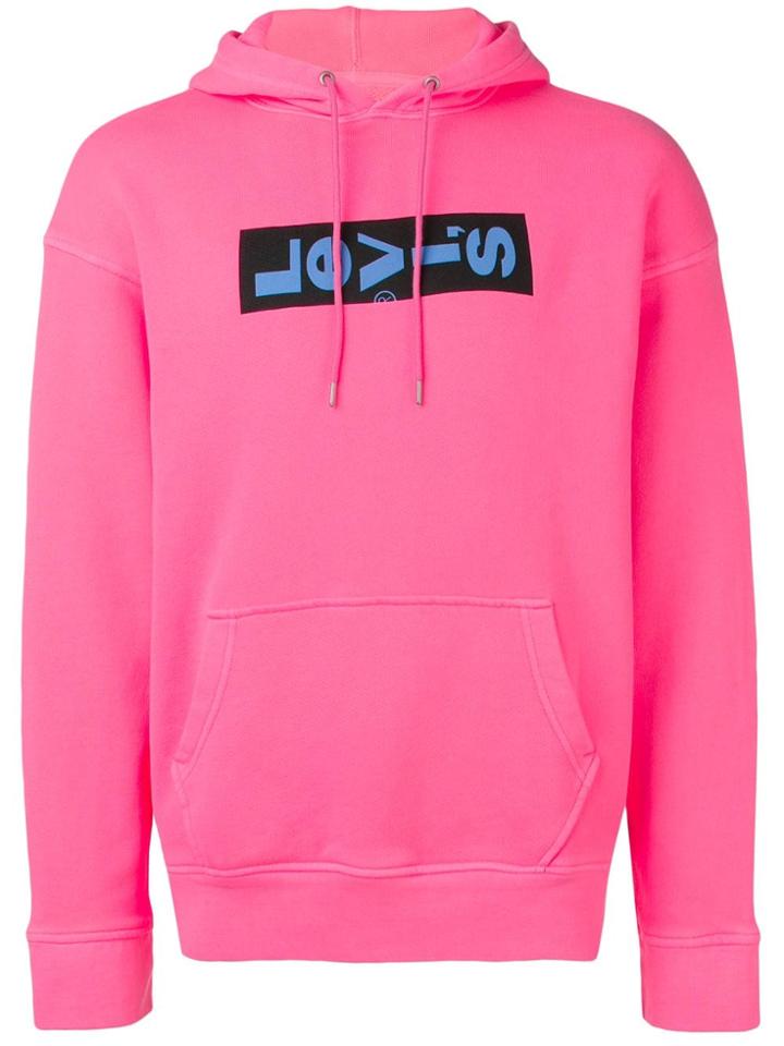 Levi's Logo Print Hoodie - Pink